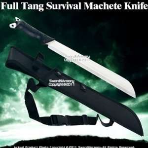   Tang Jungle Survival Machete Sword Knife W/ Sheath