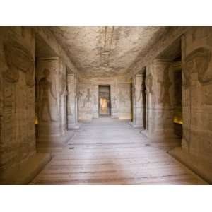 Interior of the The Temple of Hathor and Nefertari, Wife of Ramses Ii 
