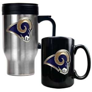  St. Louis Rams NFL Travel Mug & Ceramic Mug Set   Primary 