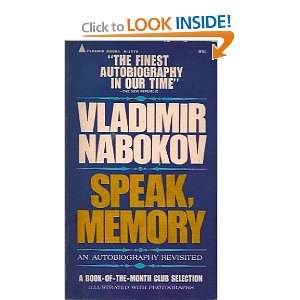  Speak, Memory Vladimir Nabokov Books