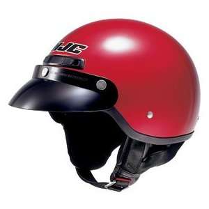  HJC CS 2M Open Face Motorcycle Helmet Candy Red Extra 