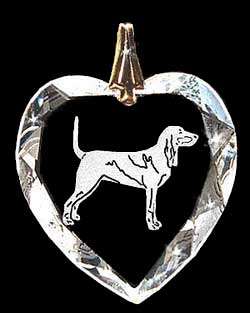 Black And Tan Coonhound Crystal Necklace Jewelry  