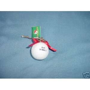 Golf Ball Ornament Bah Humball