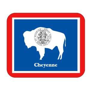  US State Flag   Cheyenne, Wyoming (WY) Mouse Pad 