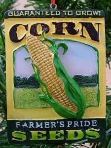 New Farmers Pride Corn Seed Packet Christmas Ornament  