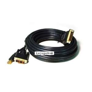   DVI D & USB(A Type) to M1 D(P&D) 28AWG cable   50ft 