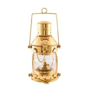    Oil Lantern   12 Top Brass Anchor Ship Lamp