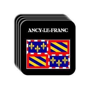 Bourgogne (Burgundy)   ANCY LE FRANC Set of 4 Mini Mousepad Coasters