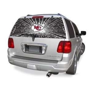  Kansas City Chiefs Shattered Back Winshield Covering 