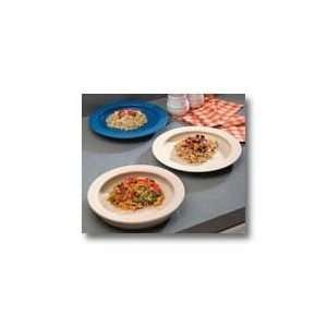  Plate with Inside Edge   Polypropylene Plate, Off White 
