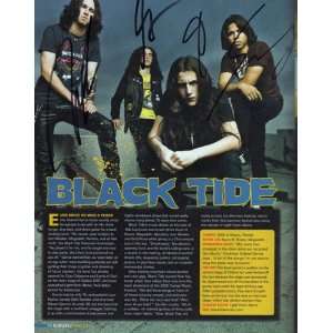 Black Tide Autographed Signed Mayhem Tour Program
