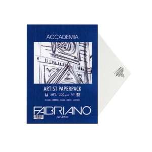  Fabriano Accademia Paper Pack 200 gsm 50 Pack 11.5x15.5 