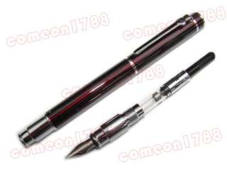 D103 Duke DARK red checked Carbon fiber fountain pen  