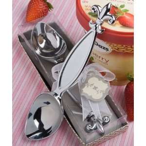    Fleur de lis design ice cream scooper