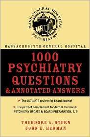 Massachusetts General Hospital 1000 Psychiatry Questions And Annotated 