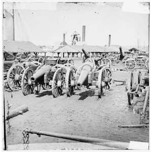  Civil War Reprint Richmond, Va. Captured siege guns at 