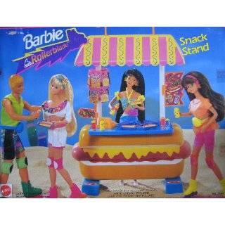 Barbie Rollerblade SNACK STAND Playset w Hot Dog Counter & MORE (1992 