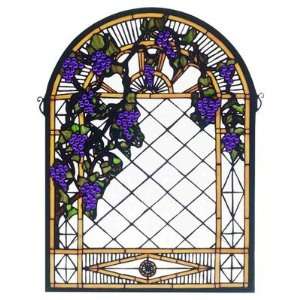  Meyda Tiffany 38327 Grape Diamond Trellis Stained Glass 