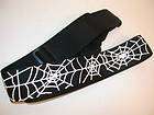 LM Guitar Strap, PS 4A W, 2 Spider Web, Poly Webbing, Leather Ends 