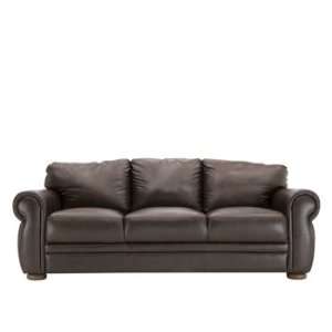  Marsala Brown Leather Sleeper Sofa