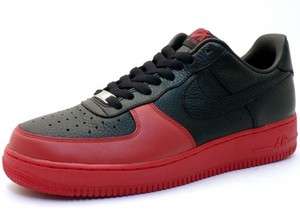 Nike Air Force 1 one Low Red Black men sz  