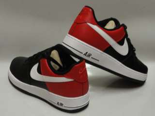 Nike Air Force 1 Black Red White Sneakers Mens Size 11  