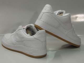 Nike Air Force 1 Low Premium QS White Brown Sneakers Mens Sz 11  