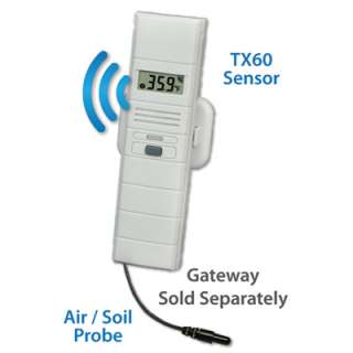 Wireless Temperature and Humidity Sensor w/Dry Probe  