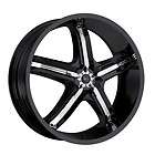 17 in Milanni Belair 5 Black Wheels 5x4.75 5x120.6 +38