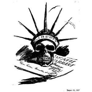  The Daily Worker Cartoon (Case of Sacco &Vanzetti, Liberty 