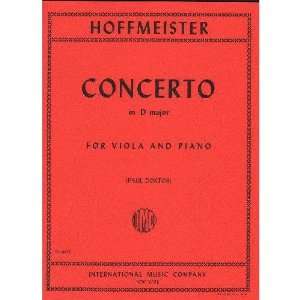  Hoffmeister, Franz Anton   Concerto in D Major   Viola and 
