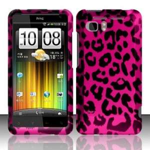 For AT&T HTC Vivid Rubberized HARD Case Snap on Phone Cover Hot Pink 