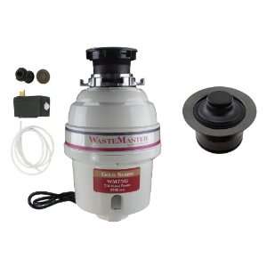 WasteMaster 3/4 HP Disposal with Oil Rubbed Bronze Air Switch/Flange 