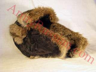 Mens Russian Winter Alaska Fashion Rabbit Fur Chapka Ushanka Hat With 
