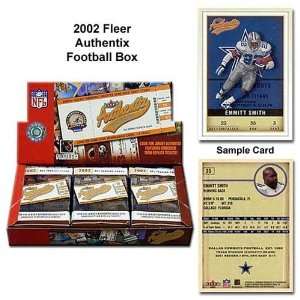  Fleer 2002 NFL Fleer Authentix Box of Unopened Cards 