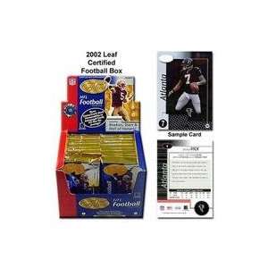  Leaf 2002 NFL Leaf Certified Box of Unopened Cards Sports 
