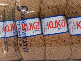   Skeins KUKA MERINO TWEED (46% Merino Wool 8% Viscose) Yarn Lig  