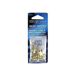South Bend Fishing Lures Brass Snap Swivels Size 3/0 (3 Pack)  