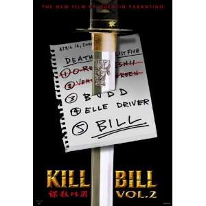  KILL BILL   VOLUME 2   NEW MOVIE POSTER   SWORD(Size 27 