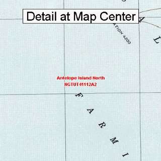  USGS Topographic Quadrangle Map   Antelope Island North 