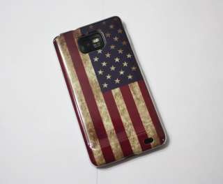 Retro Style America USA Flag Pattern Hard Case Cover For Samsung 