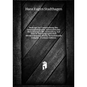   Aufgabe . (German Edition) Hans Eugen Stadthagen  Books