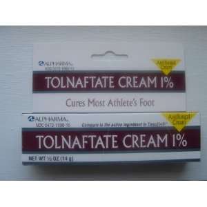  Anti Fungal Cream, Tolnaftate 1%, 1/2 oz (14g) Health 