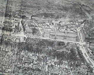 Great SARATOGA SPRINGS NY New York View Large PRINT Harpers Weekly 