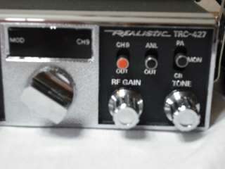 Vintage Radio Shack Realistic TRC 427 40 Channel CB Radio w 