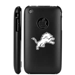  Apple iPhone 3G 3GS Black Aluminum Metal Case Detroit Lions 