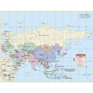  Universal Map 762517379 Asia Primary Classroom Wall Map 