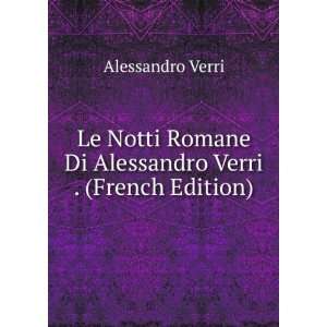   Verri . (French Edition) Alessandro Verri  Books