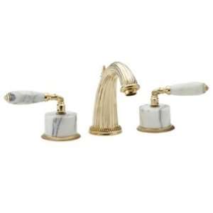   Faucets K338B Phylrich Lavatory valen White Marble Satin Gold Antiqued