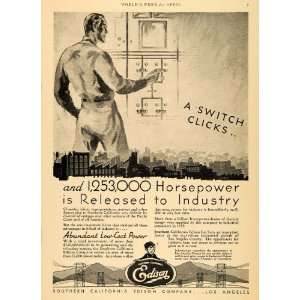  1930 Ad Southern California Edison Electricity Co. CA 